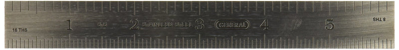 General Tools 676 6-Inch Rigid Stainless Steel Rule