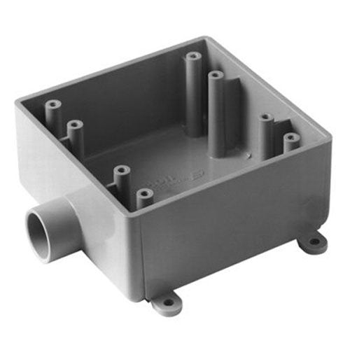 ABB INSTALLATION Thomas & Betts E9802E Lamson -CAR Carlon 3/4" Two Gang Box, Pack of 1