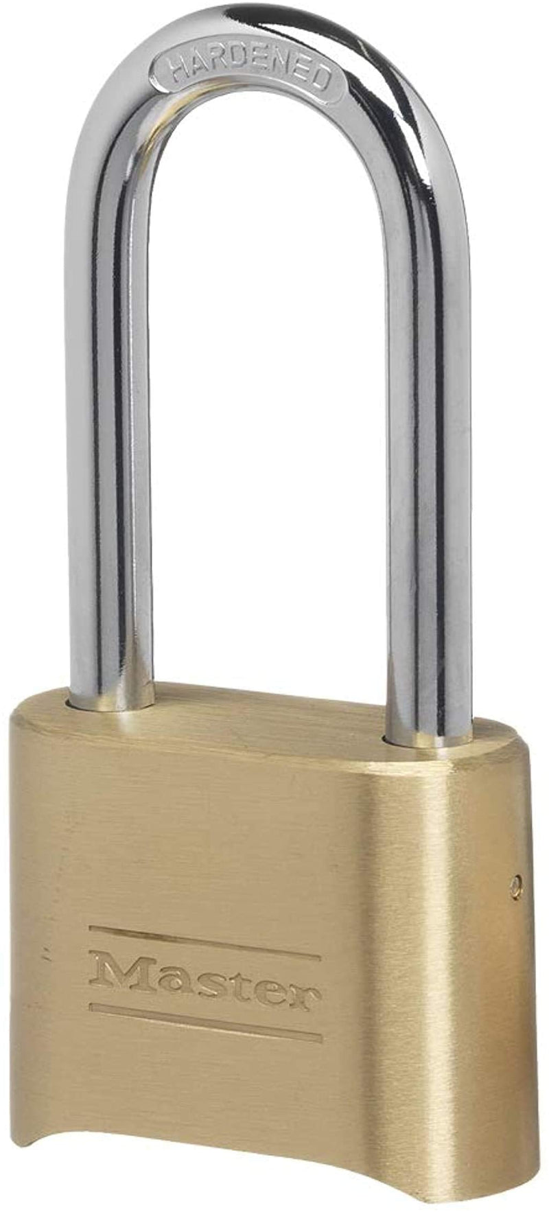 Master Lock 175DLH Set Your Own Combination Padlock 2-1/4 in. Shackle Brass Finish 1