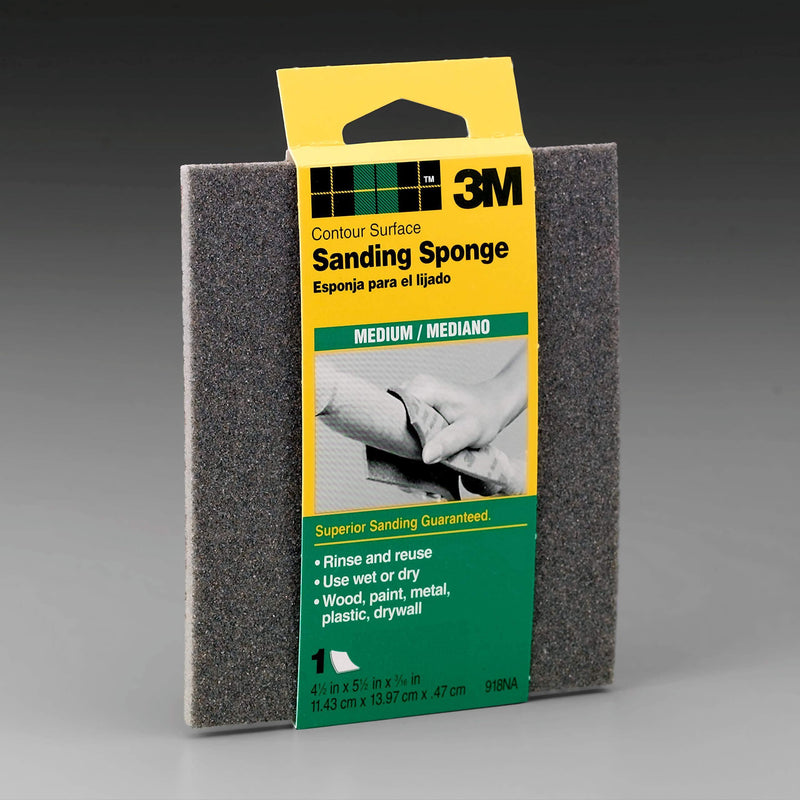 3M Contour Surface Sanding Sponge, 4.5-in by 5.5-in by .1875-in