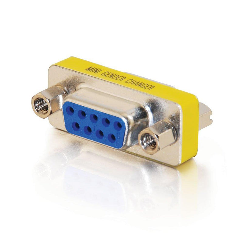 [AUSTRALIA] - C2G 02781 DB9 F/F Serial RS232 Mini Gender Changer/Coupler, Nickel 