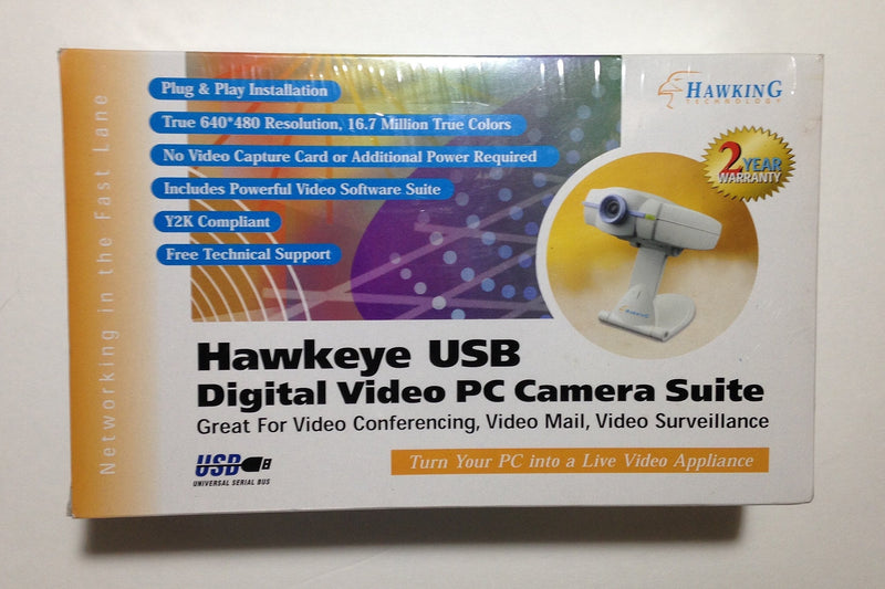 Hawking Technologies 640 X 480 Resolution True 16.7 Colors PC Camera Kit USB Win98