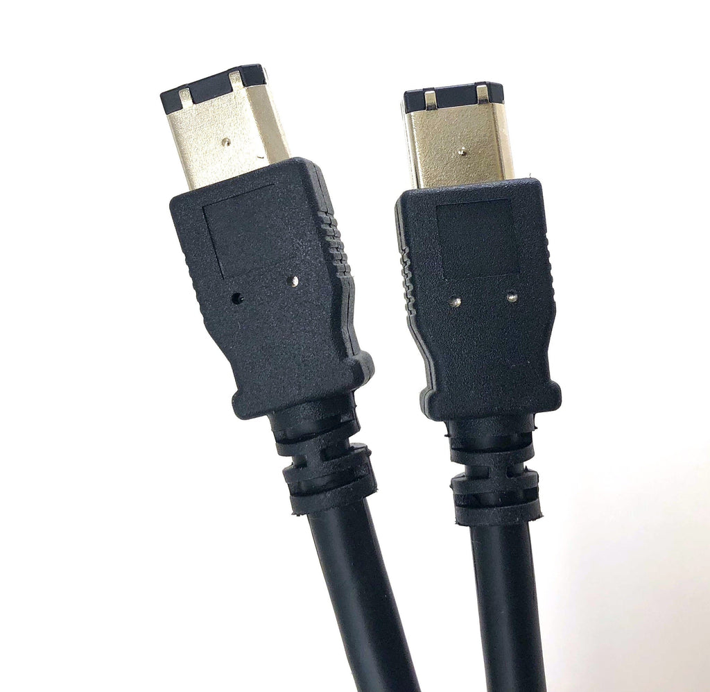 Micro Connectors, Inc. 6 feet Firewire IEEE 1394 6 Pin Male to 6 Pin Male Cable (E07-206) Black 6 ft Firewire IEEE (6 Pin-M to 6 Pin-M)