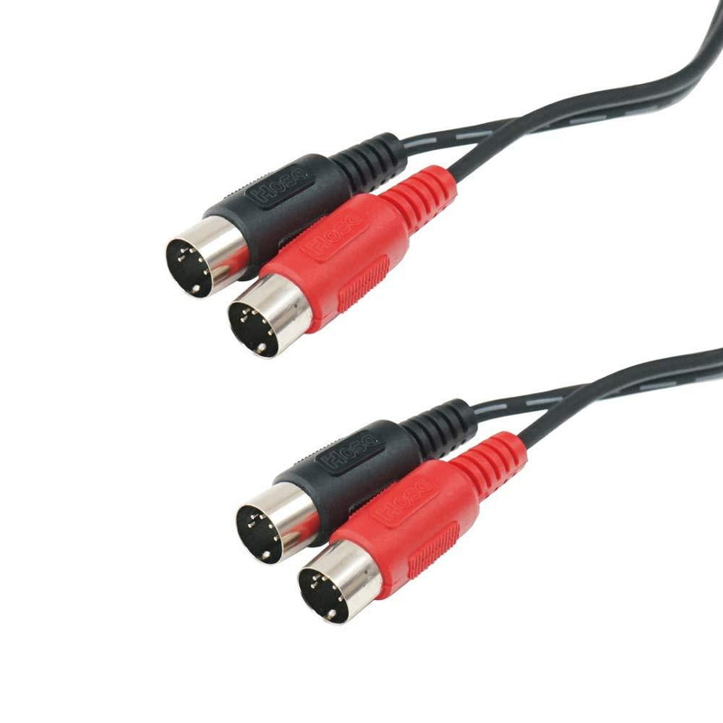 [AUSTRALIA] - Hosa MID-201 Dual MIDI Cable, Dual 5-pin DIN to Same, 1 m 