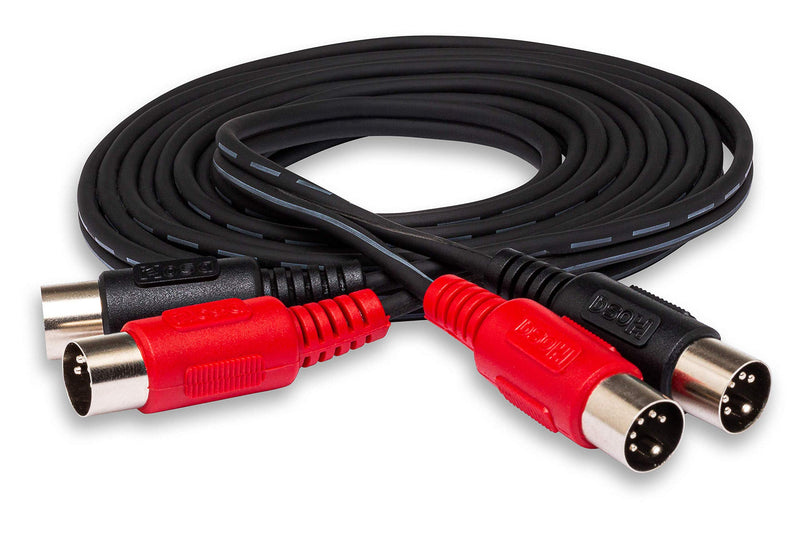 Hosa MID-203 Dual 5-Pin DIN to Dual 5-Pin DIN Dual MIDI Cable, 3 Meters