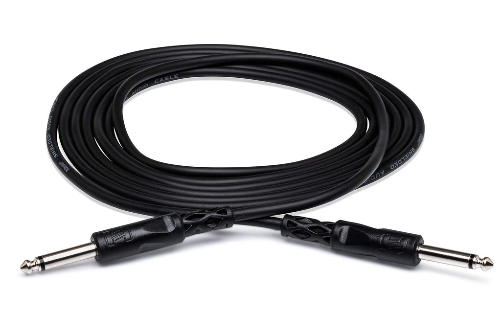 [AUSTRALIA] - Hosa CPP-103 1/4" TS to 1/4" TS Unbalanced Interconnect Cable, 3 Feet 