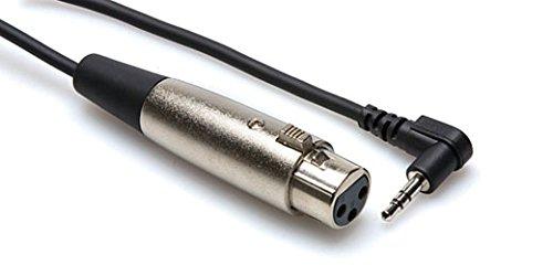 [AUSTRALIA] - Hosa XVM-115F XLR3F to Right-Angle 3.5 mm TRS Microphone Cable, 15 Feet Cable Length 