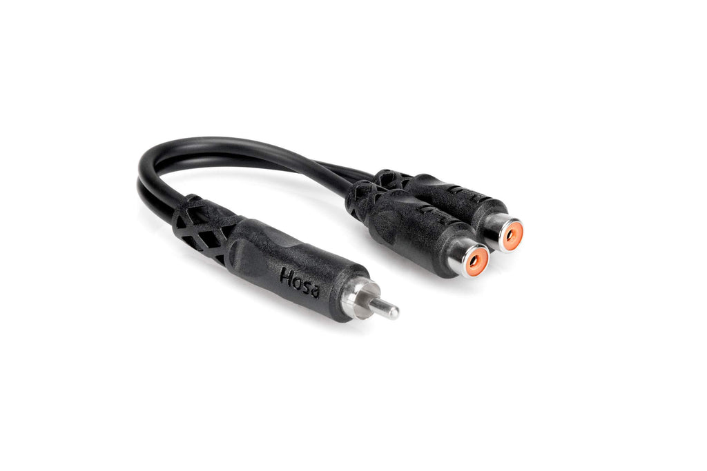 Hosa YRA-104 RCA to Dual RCAF Y Cable Black