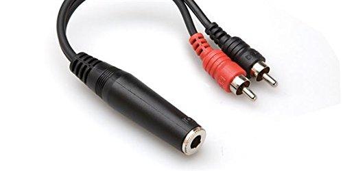 Hosa YPR-257 1/4" TRSF to Dual RCA Stereo Breakout Cable