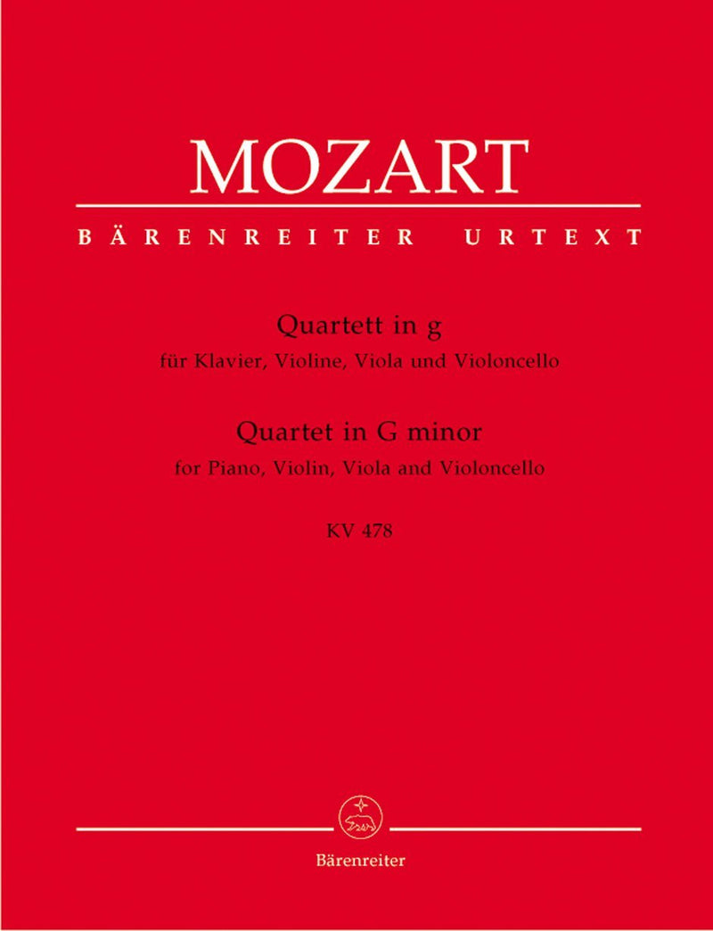 Mozart: Piano Quartet in G Minor, K. 478