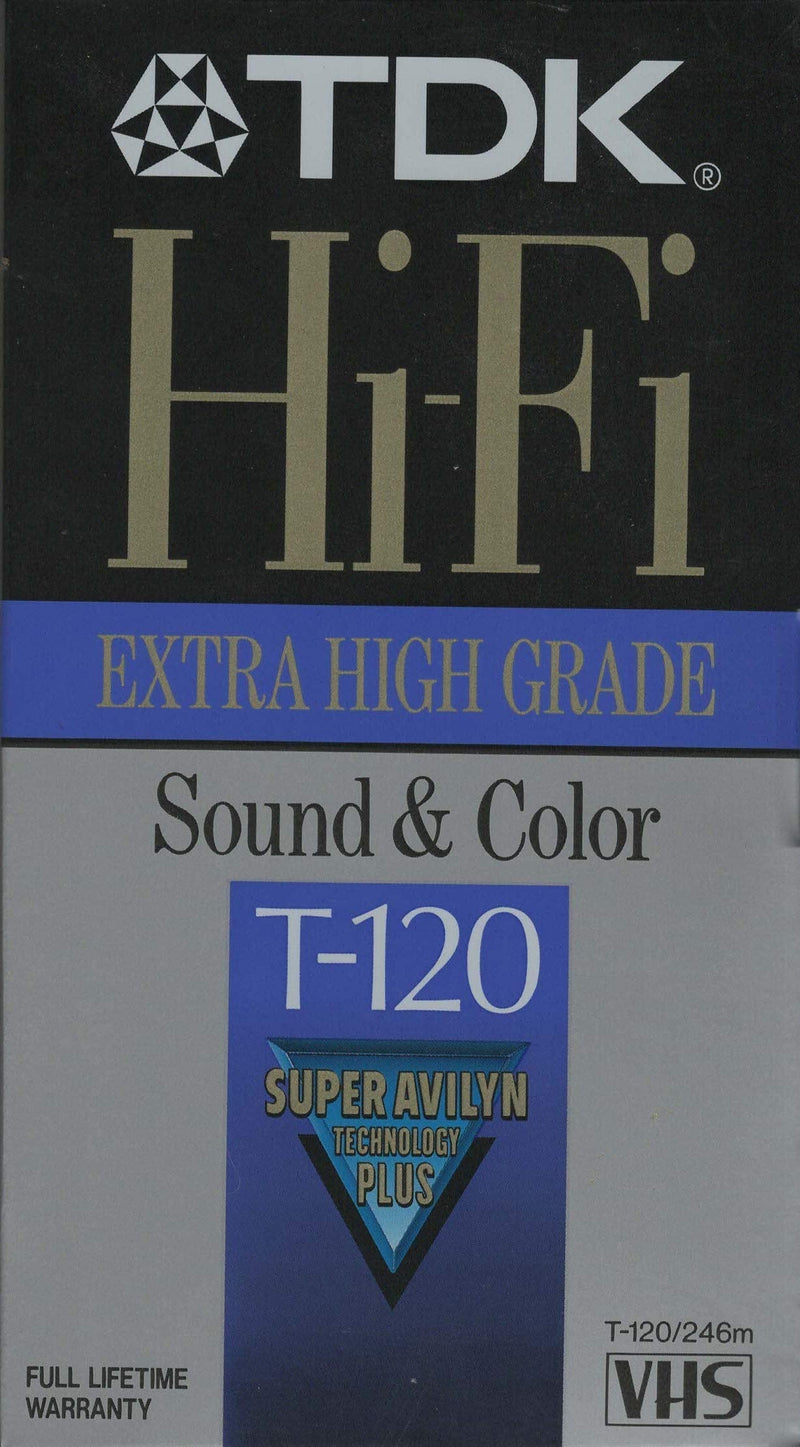 TDK T120HF Hi-Fi VHS Tape (120 Minutes)