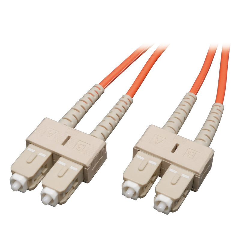 Tripp Lite Duplex Multimode 50/125 Fiber Patch Cable (SC/SC), 1M (3-ft.)(N506-01M) 1 meter