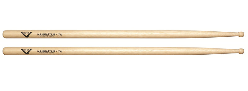 Vater 7A Wood Tip Hickory Drum Sticks, Pair