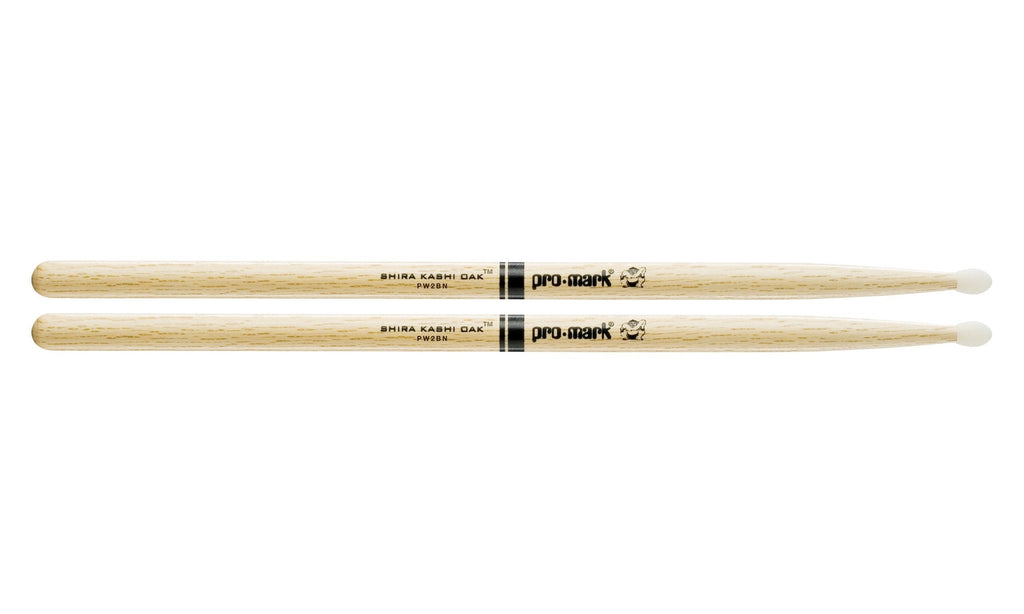 Promark Japanese Shira Kashi White Oak 2B Nylon Single pair -inch