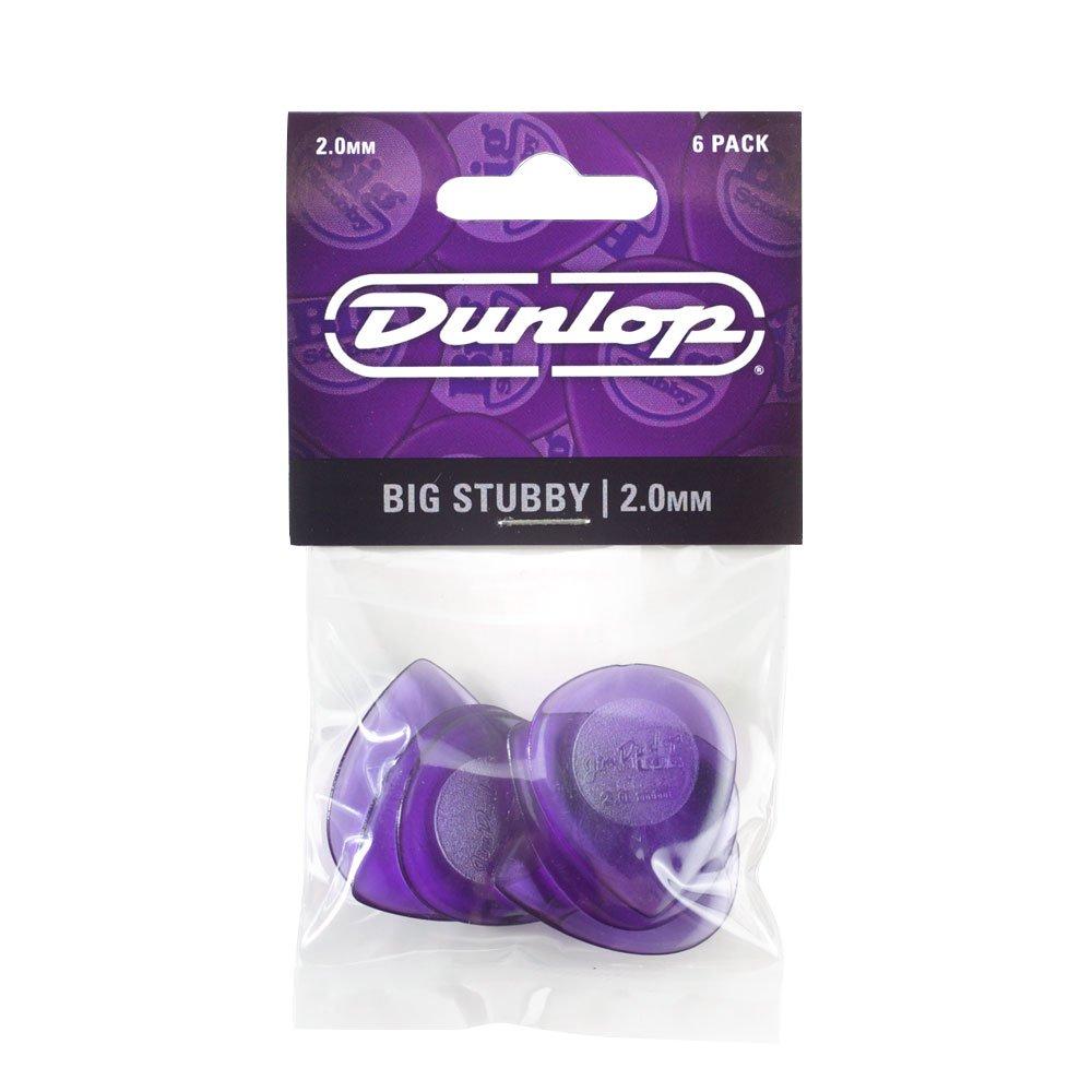 Dunlop Big Stubby Picks, 2.0mm 6 Pack