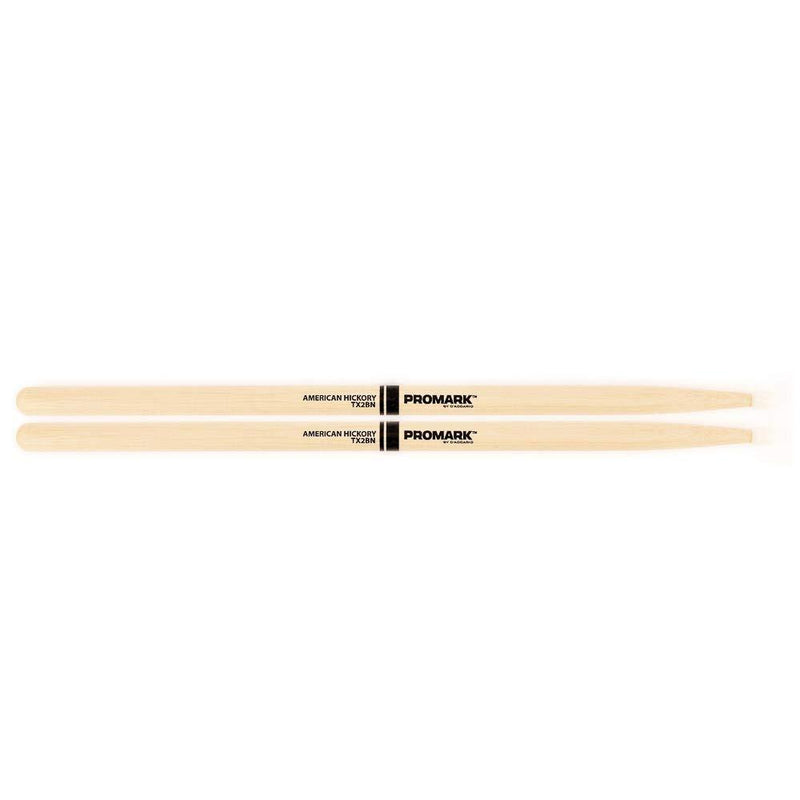 ProMark Classic Forward 2B Hickory Drumsticks, Oval Nylon Tip, One Pair Classic, Forward 2B Lacquer, Nylon Tip