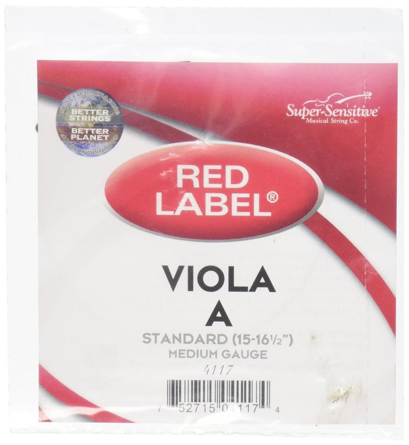 Super Sensitive Red Label 4117 Viola A String, Standard