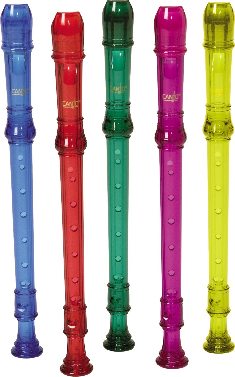 [AUSTRALIA] - Canto One-Piece Translucent Soprano Recorder with Baroque Fingering Transparent Red 