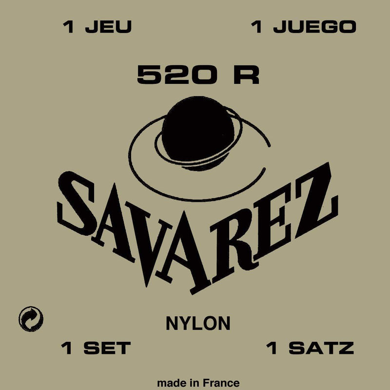 Savarez 520R Rectified Nylon High Tension Classical Guitar Strings. None