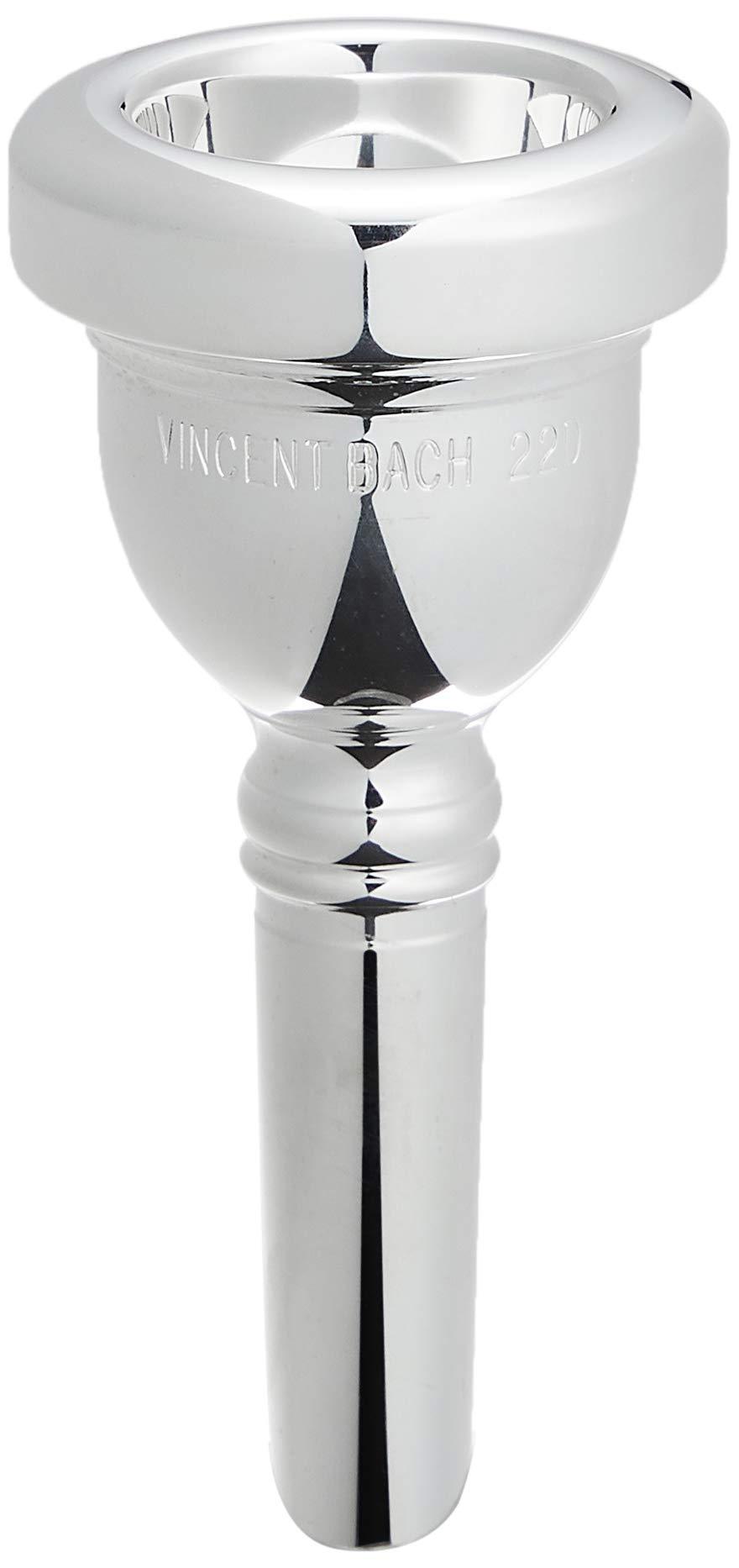 Bach 35022D Small Shank Tenor Trombone Mouthpiece, Silver Plated, 22D Cup Shallow