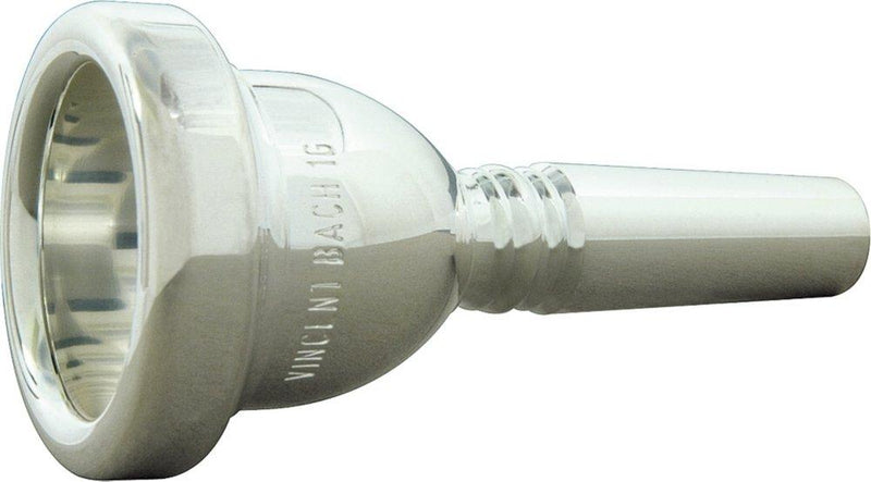 Bach 3411FGM Large Shank Tenor & Bass Trombone Mouthpiece, Silver Plated, 1-1/4 GM Cup Deep