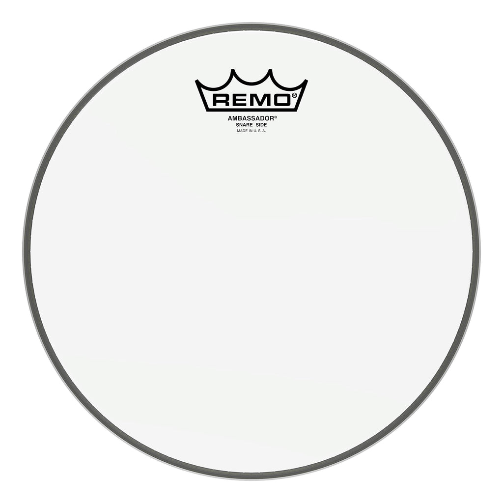 Remo SA0110-00 Hazy Ambassador Snare Drum Head (10-Inch) 10" Ambassador Hazy Snare Side