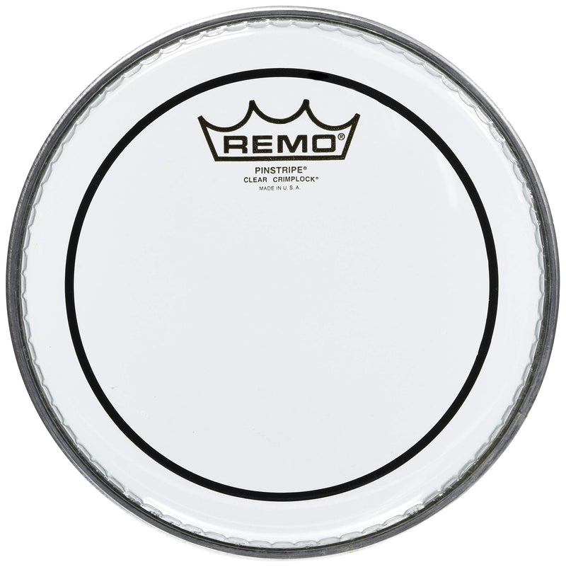 Remo PS0308-MP Clear Pinstripe Marching Tenor Drum Head (8-Inch)