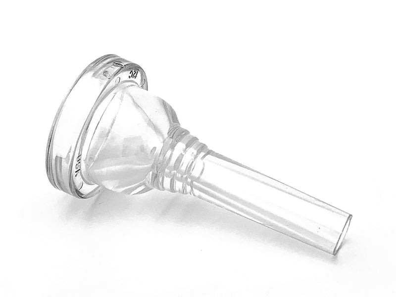 KELLY-12C - Small-shank Trombone/Baritone Lexan-Mouthpiece - Crystal-Clear