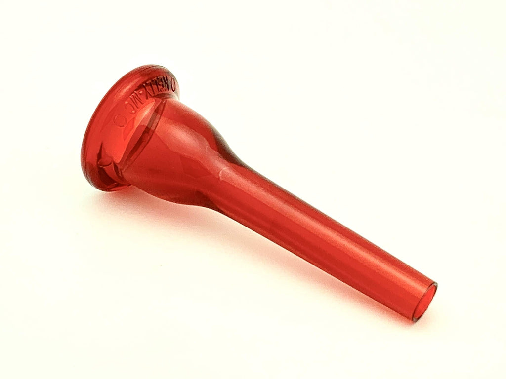 KELLY-MC - Medium-Cup French Horn Lexan-Mouthpiece - Crystal-Red