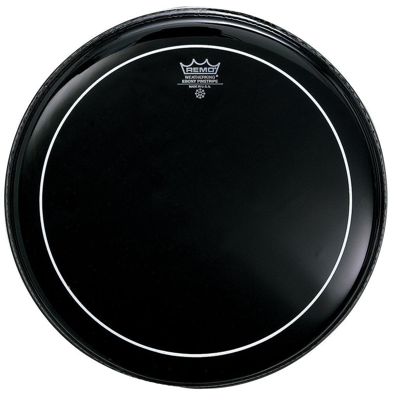 Remo ES0612PS Ebony Pinstripe Drum Head, 12-Inch 12 Inch