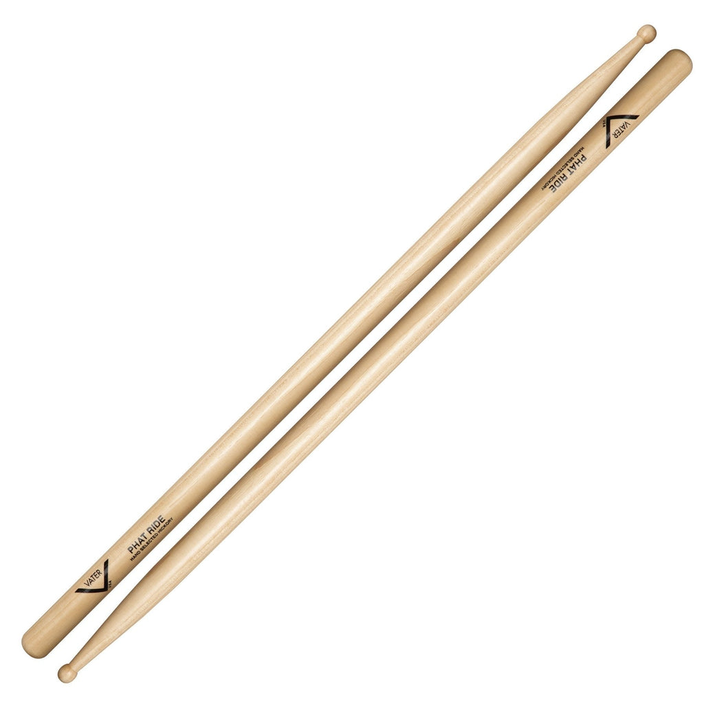 Vater Phat Ride Wood Tip Hickory Drumsticks, Pair