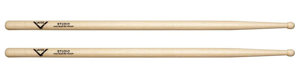 Vater Studio Wood Tip Hickory Drum Sticks, Pair 1