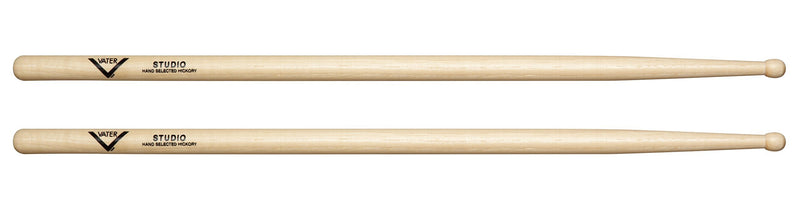 Vater Studio Wood Tip Hickory Drum Sticks, Pair 1