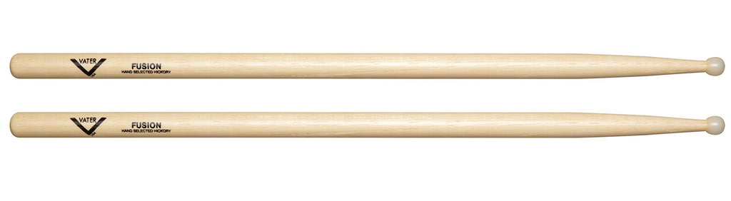 Vater Fusion Nylon Tip Hickory Drumsticks, Pair