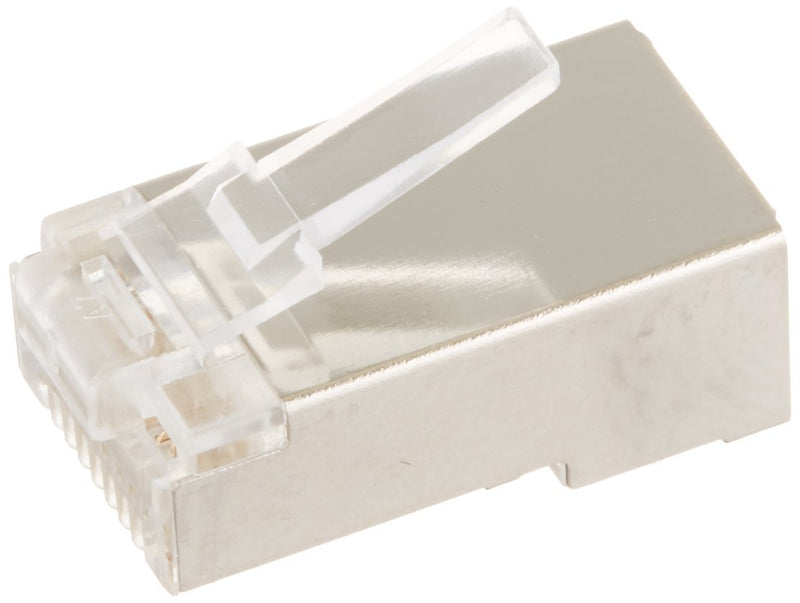 C2G 27575 RJ45 Cat5e Modular Plug (with Load Bar) for Round Solid/Stranded Cable Mulitpack (100 Pack) Clear Cat5 Modular Plug