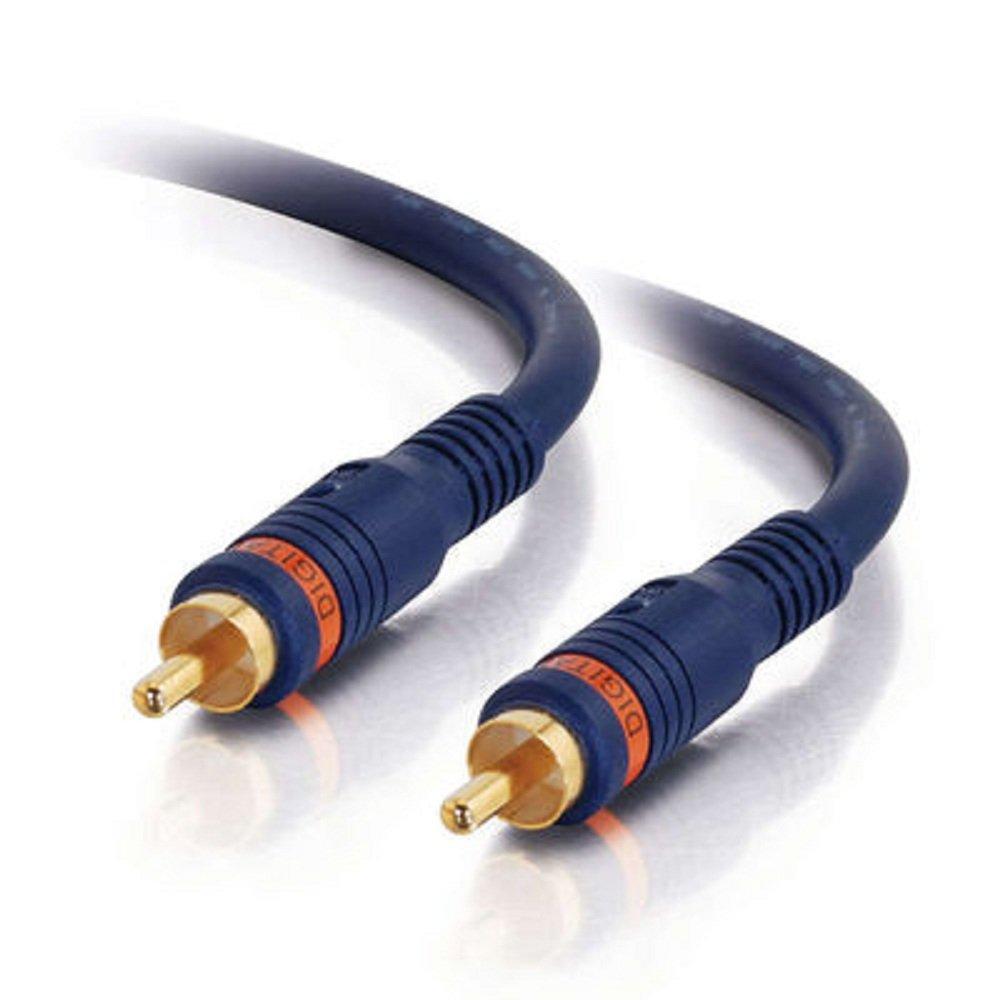 C2G 40008 Velocity S/PDIF Digital Audio Coax Cable, Blue (1.5 Feet, 0.45 Meters)