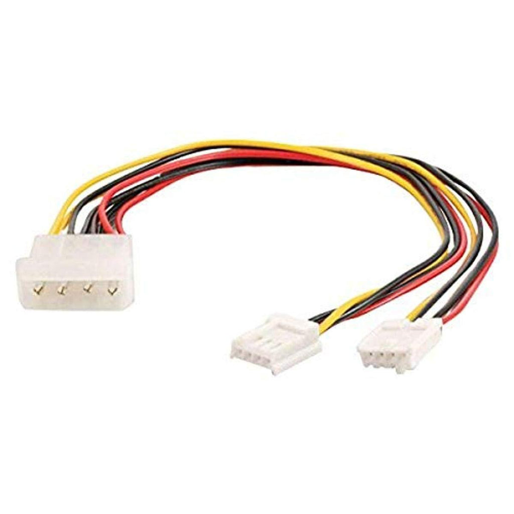 C2G/ Cables To Go C2G 03165 One 5.25 Inch to Two 3.5 Inch Internal Power Y-Cable, Multi-Color (10 Inch) Internal Power Y Cable One to One 10 Inch