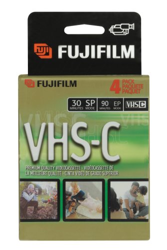 Fuji PRO TC-30 Recordable VHS Cassette Tapes (4 Pack h/t)