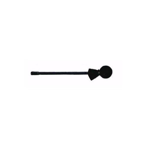 REMO Mallet, 3/8" x 10", Black Plastic Handle, 40mm Rubber Head, Soft Black Cover