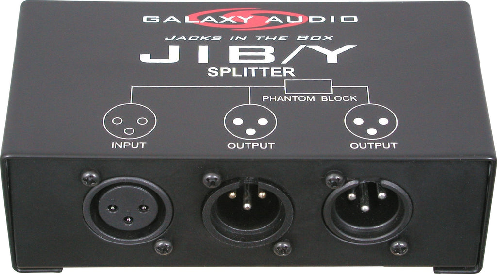 Splits a microphone to two different inp JIB/Y Splitter