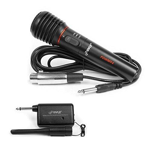 Pyle UHF Professional Adapter Receiver Karaoke Mic Control w/Portable Vocal Audio, Perfect for Stage Performances or In-Studio Use-SereneLife PDWM94