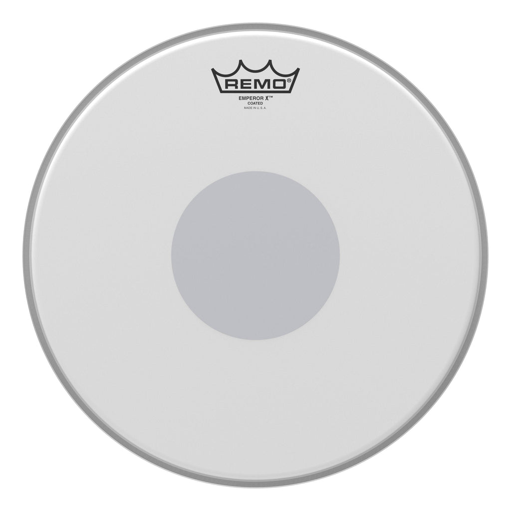 Remo Emperor X Coated Snare Drumhead - Bottom Black Dot, 13" 13"