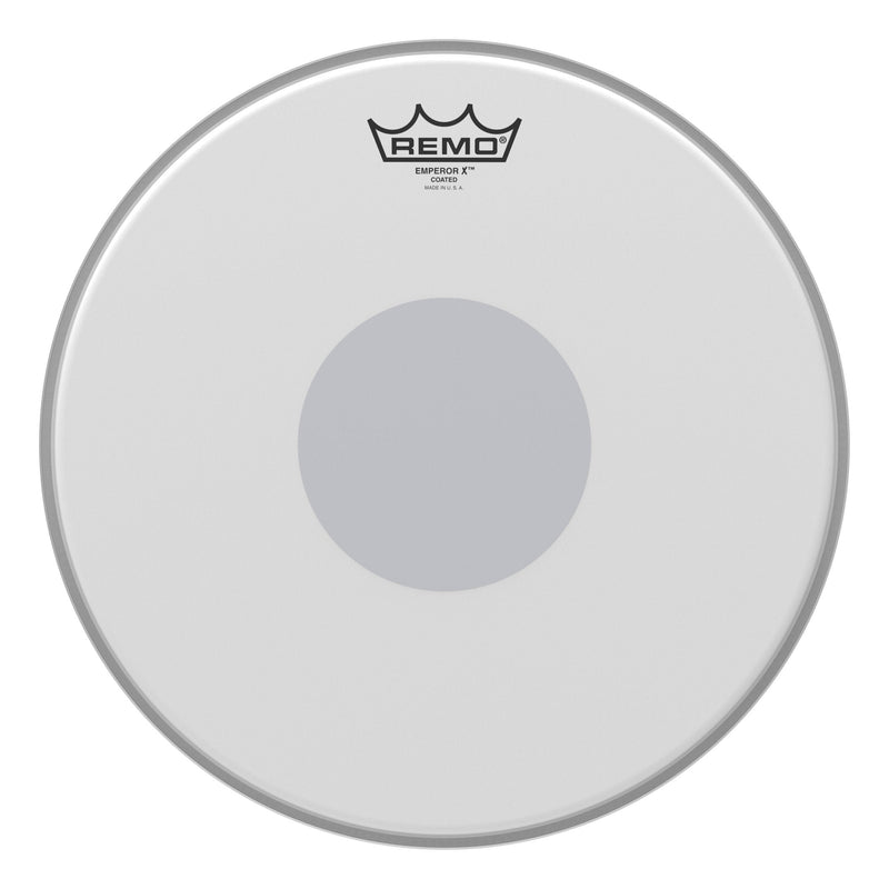 Remo Emperor X Coated Snare Drumhead - Bottom Black Dot, 13" 13"