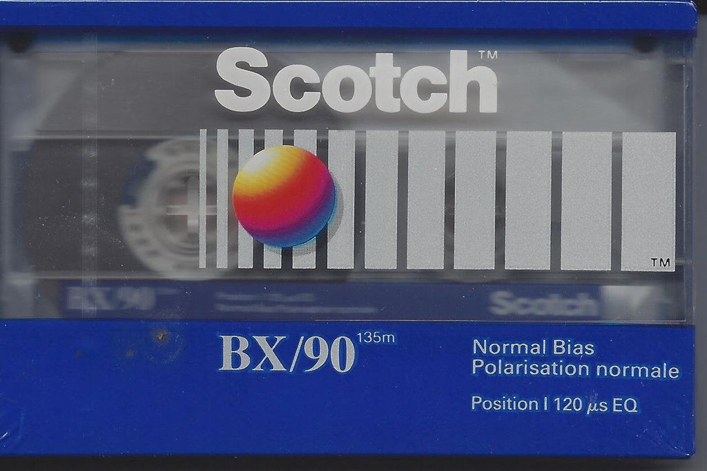 Scotch 3M Brand Cassette Tape 90 Minute Normal Bias