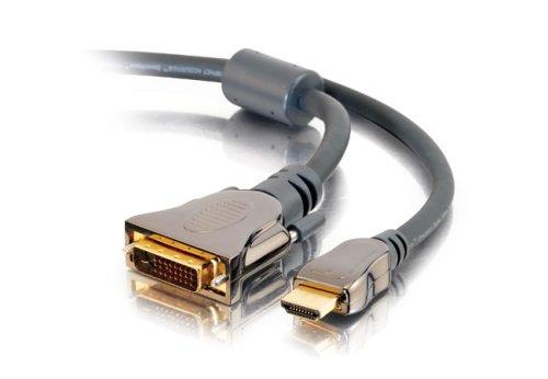 C2G DVI to HDMI Cable, HDMI Adapter, in Wall HDMI Cable, CL2, 9.84 Feet (3 Meters), Black, Cables to Go 40289 9.8 Feet