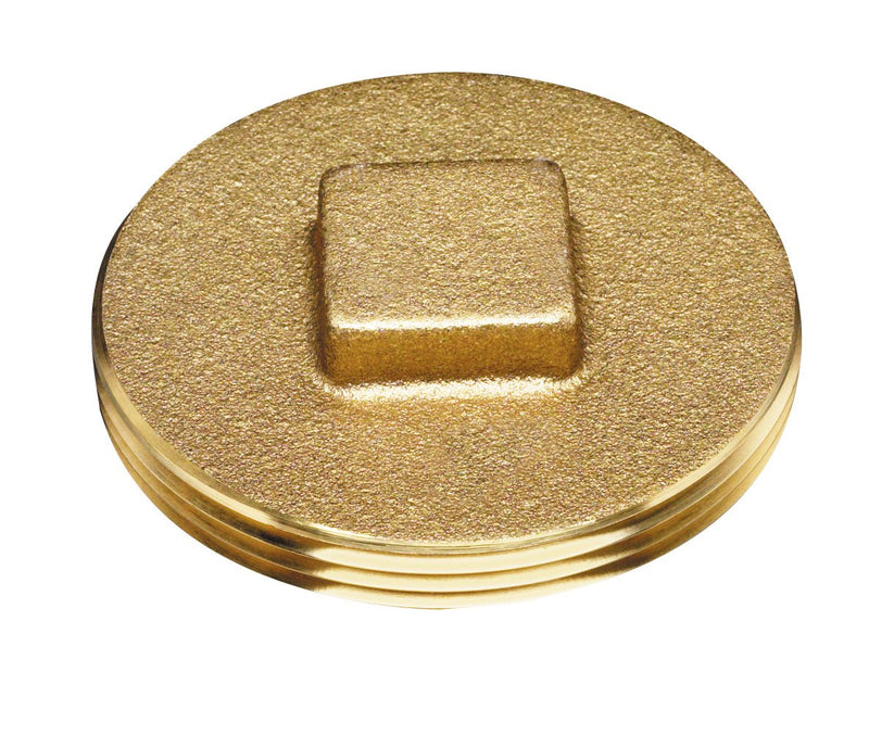 Oatey 42372 Cleanout Plug, 3-Inch, Brass
