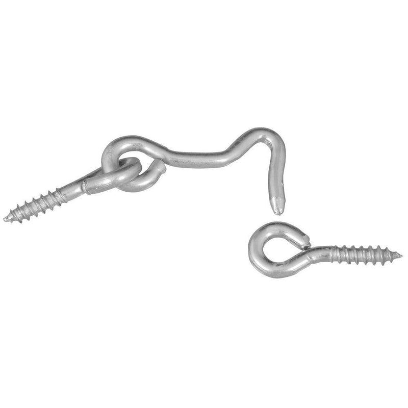 National Hardware N117-853 V2000 Hooks & Eyes in Zinc plated, 2 pack,1-1/2" 1-1/2"