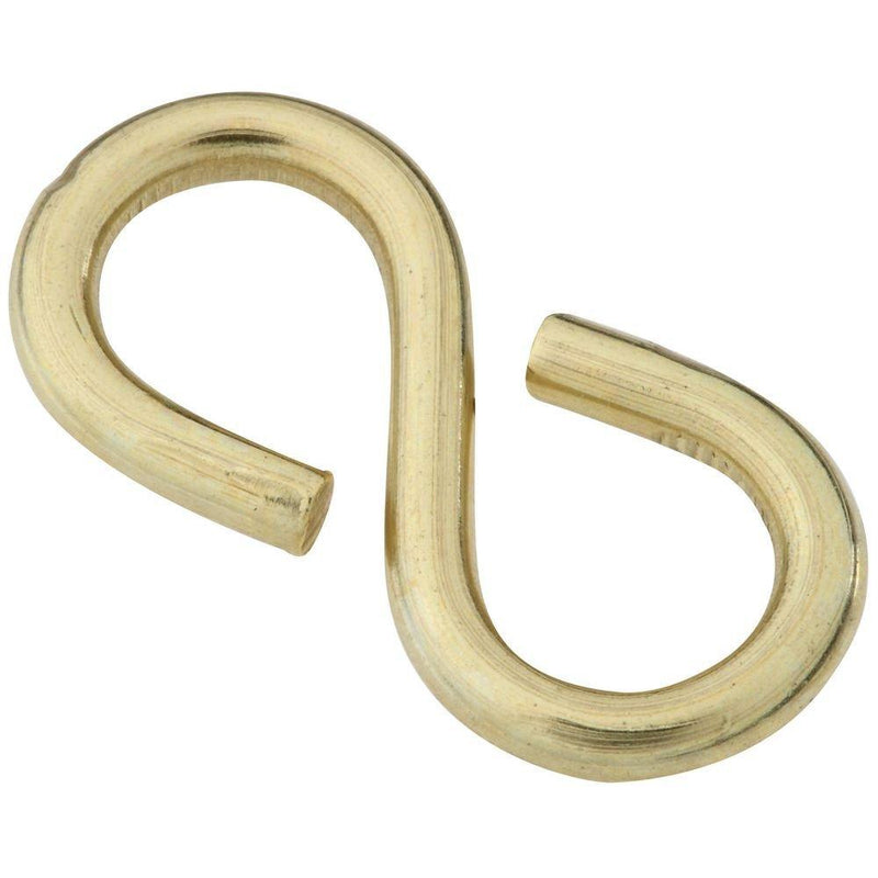 National Hardware N121-459 Closed S Hooks, 811, 1-1/4", Solid Brass