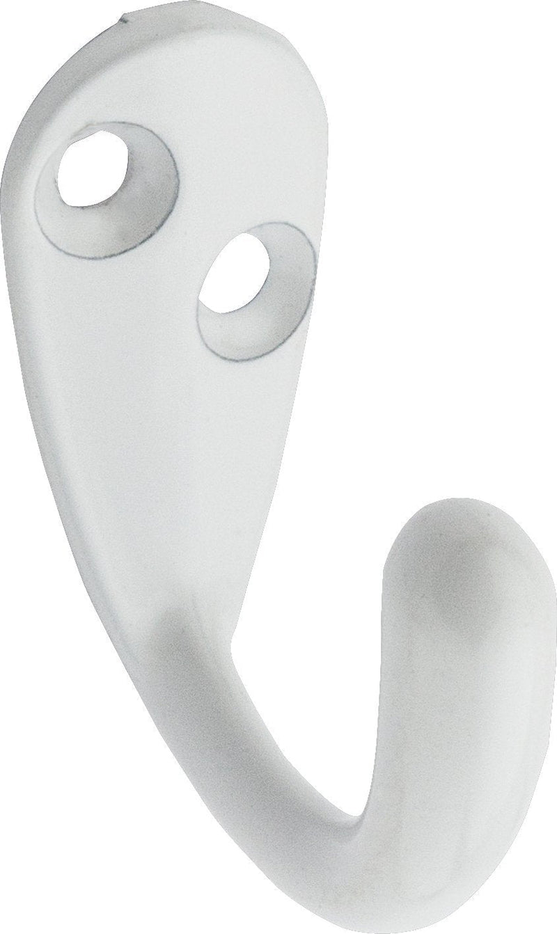 National Hardware N248-377 V162 Clothes Hooks in White, 2 pack