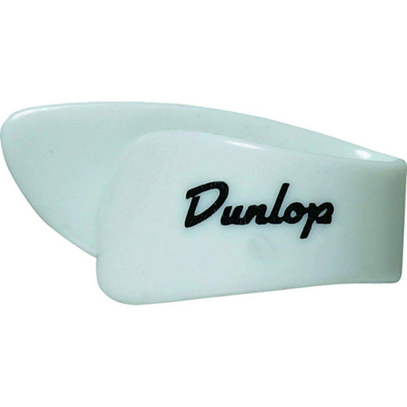 Dunlop 9003R White Plastic Thumbpicks, Large, 12/Bag